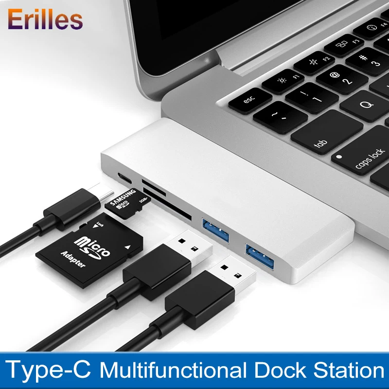 Концентратор типа c для Macbook/Huawei/HP ноутбука/Samsung USB концентраторы разветвитель Тип