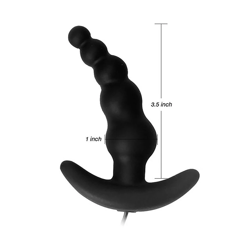 Эротический массажер простаты Анальная пробка фаллоимитатор вибратор бусины