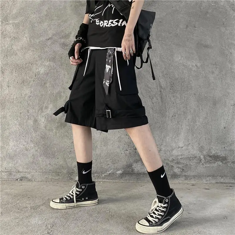 

Mens Shorts Summer Gothic Style Stylish Shorts for Men Black Grey Comfortable Breathable Cargo Shorts Work Male Daily Sweatpants