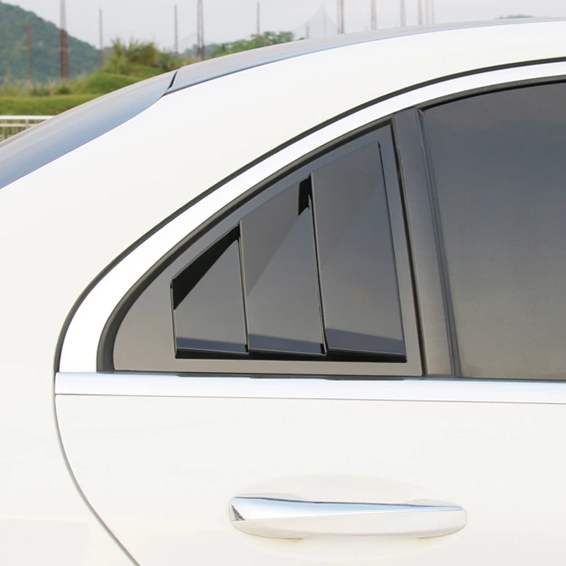 Для Mercedes W213 E300 W205 c200 CLA W117 c117 модифицированный Карбон волокно автомобиля наклейки окна украшения наклейки хромированные аксессуары