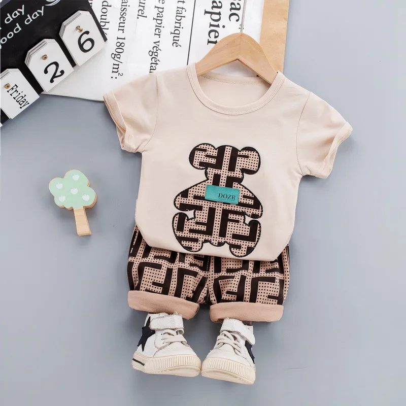 Boys Clothes Sets Summer Children Fashion Cotton T-Shirts Shorts 2pcs Tracksuits For Baby Kids Sports Suits Outfits Toddler 3 4Y