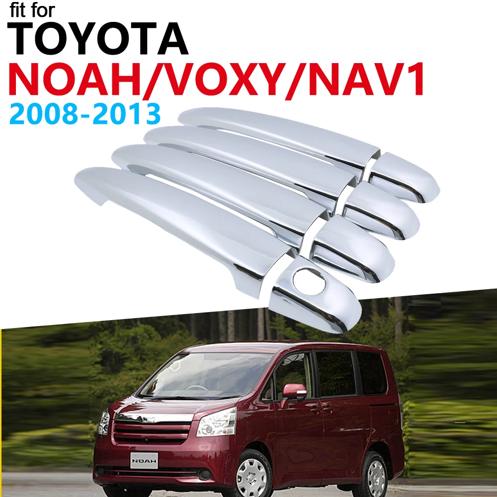 Роскошный хромированный комплект отделки наружной крышки ручки для Toyota Ноя NAV1 Voxy