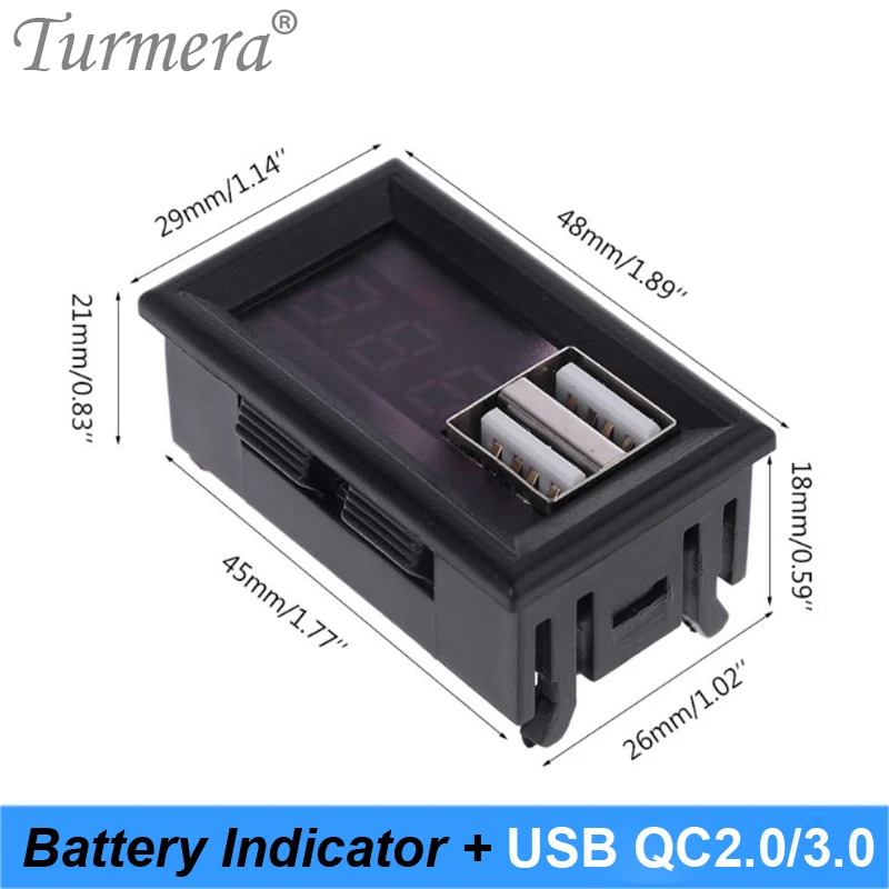 Аккумулятор Turemra 12 В 24 USB-порт QC 2 0 3 для автомобильного зарядного устройства