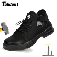 mens safety shoes breathable anti smashing anti piercing work shoes steel toe cap safety sneakers hiking boots comfortable