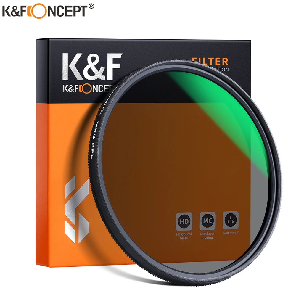 Круговой поляризационный фильтр K &amp F Concept Nano X HD CPL для объектива с супер