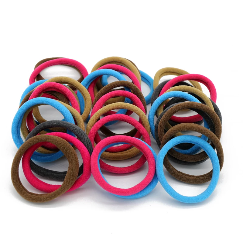 4cm Mix Color AD0043 50 шт./лот 3 см волос резинка для волос, аксессуары Самый дешевый резиночки флуоресцентный Яркие цвета резинки для волос резинки - Цвет: 4cm Mix Color