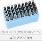 Набор инструментов для штамповки ювелирных изделий с буквами и цифрами, 4 размера