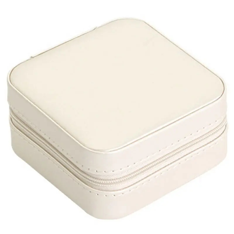 Женская модная простая Косметическая Шкатулка из искусственной кожи футляр для