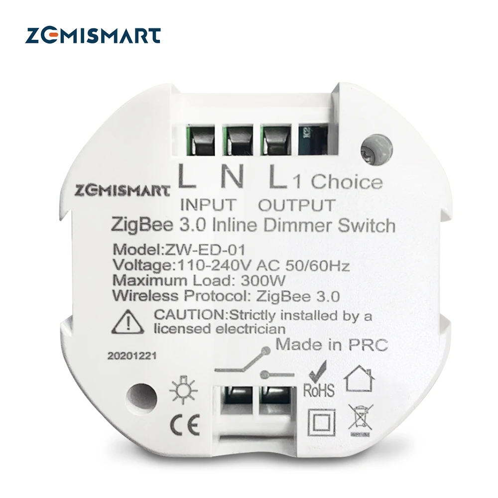 Диммер Zemismart Tuya Zigbee умный модуль управления умными предметами управление через