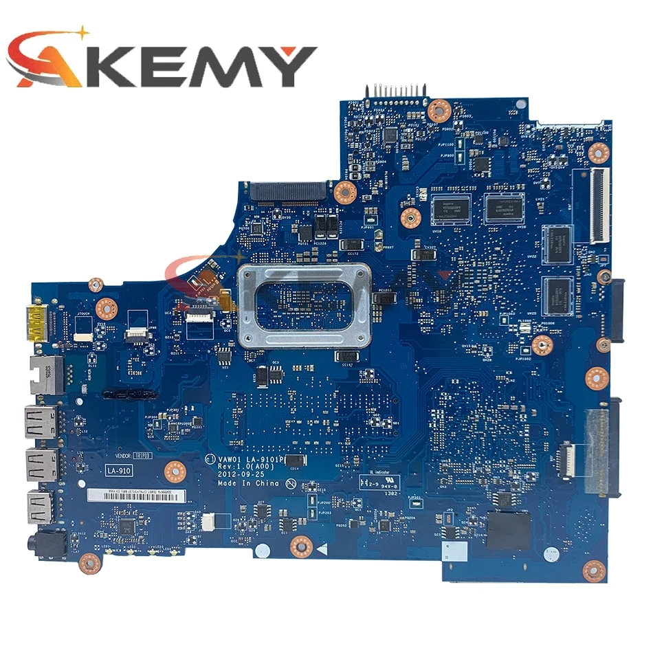 Оригинальная материнская плата для ноутбука DELL Inspiron 15R 3521 5521 I5-3337 CN-0P14T7 0P14T7 VAW01