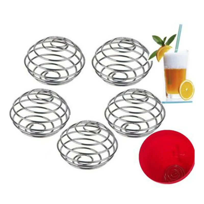 

5Pcs Whisk Protein Mixing Mixer Ball for Shaker Drink Bottle Cup Whisk Balls Stainless Steel 5.5 X 4.5cm