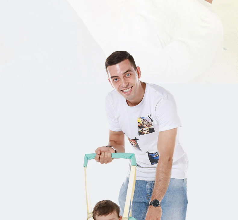 Детские ручные ходунки, устойчивые к падению, летние, тонкие, дышащие, с корзиной, для обучения ходить, детские инструменты
