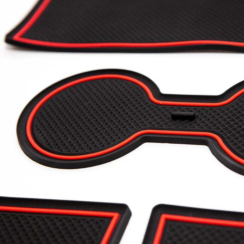 

6PCS Car Cup Holder Mat Center Console Non-Slip Wrap Mat for Tesla Model 3