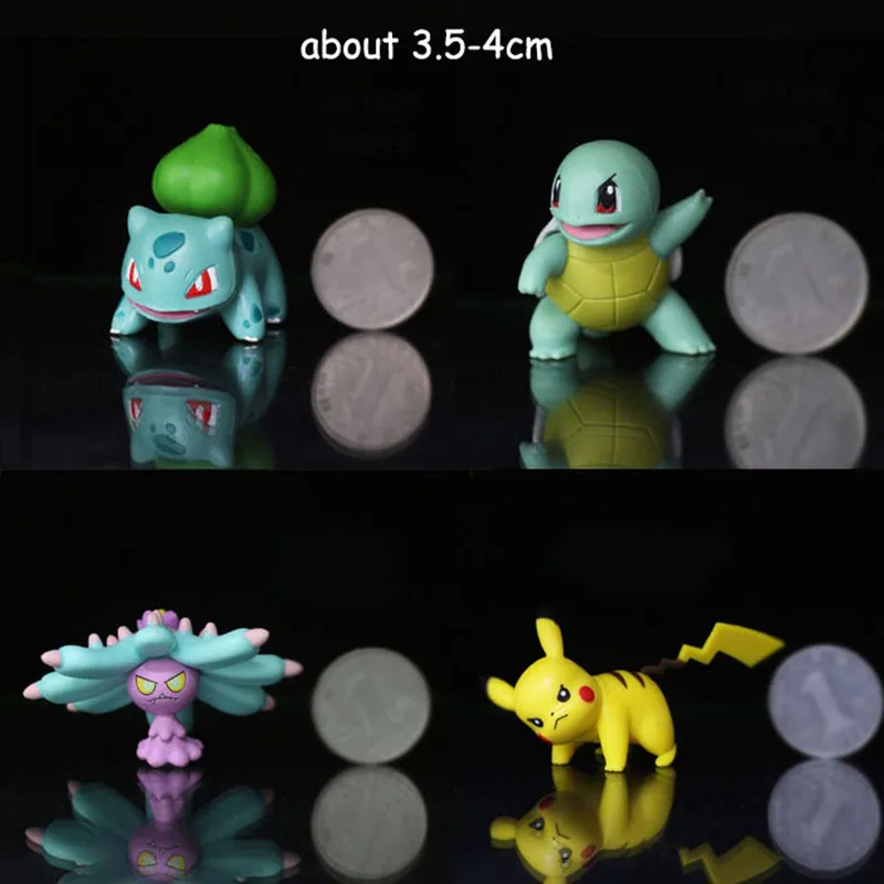 TAKARA TOMY Покемон мультфильм 37 стилей Сквиртл Бульбазавр Чаризард детектива пика Аниме фигурки куклы игрушки подарки для детей