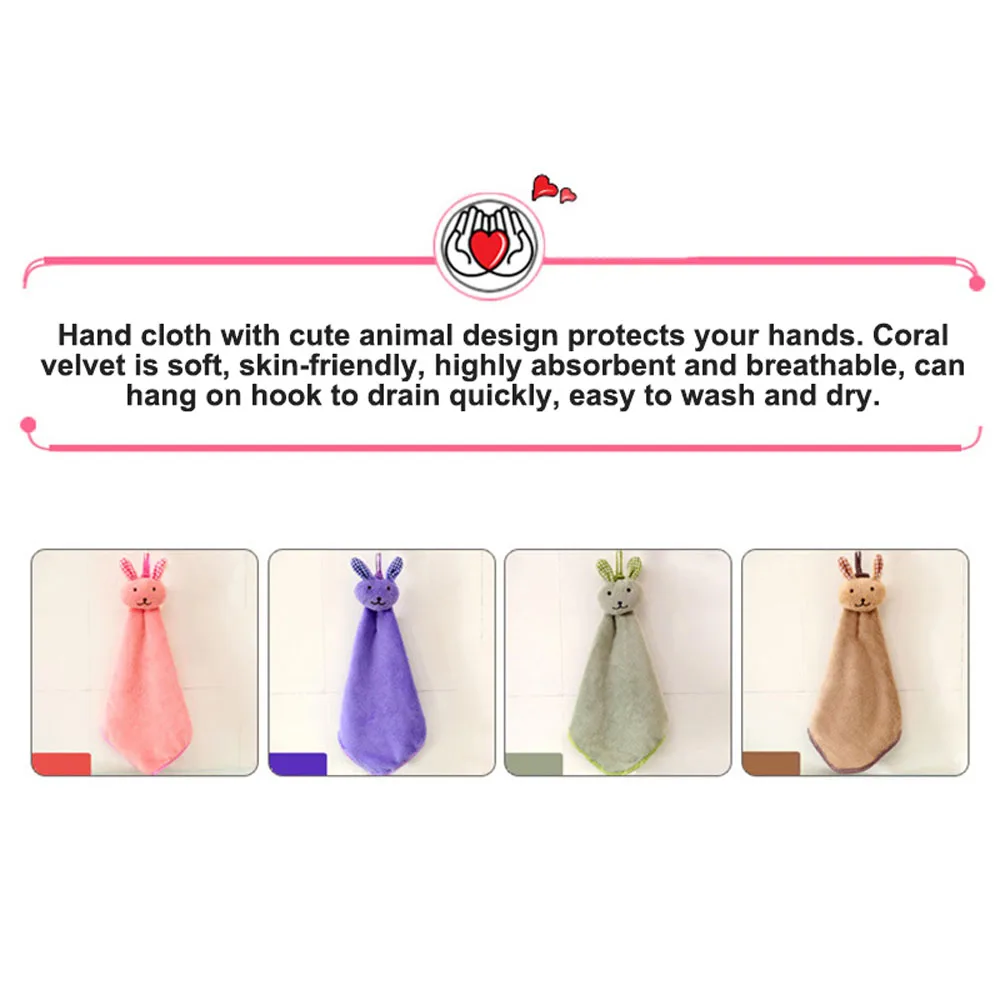 

Kitchen Towel Dish Cloths Cute Cartoon Super Absorbent Kitchen Wash Cloth Wiping Towel for Drying Dishes Wiping Dish Rags