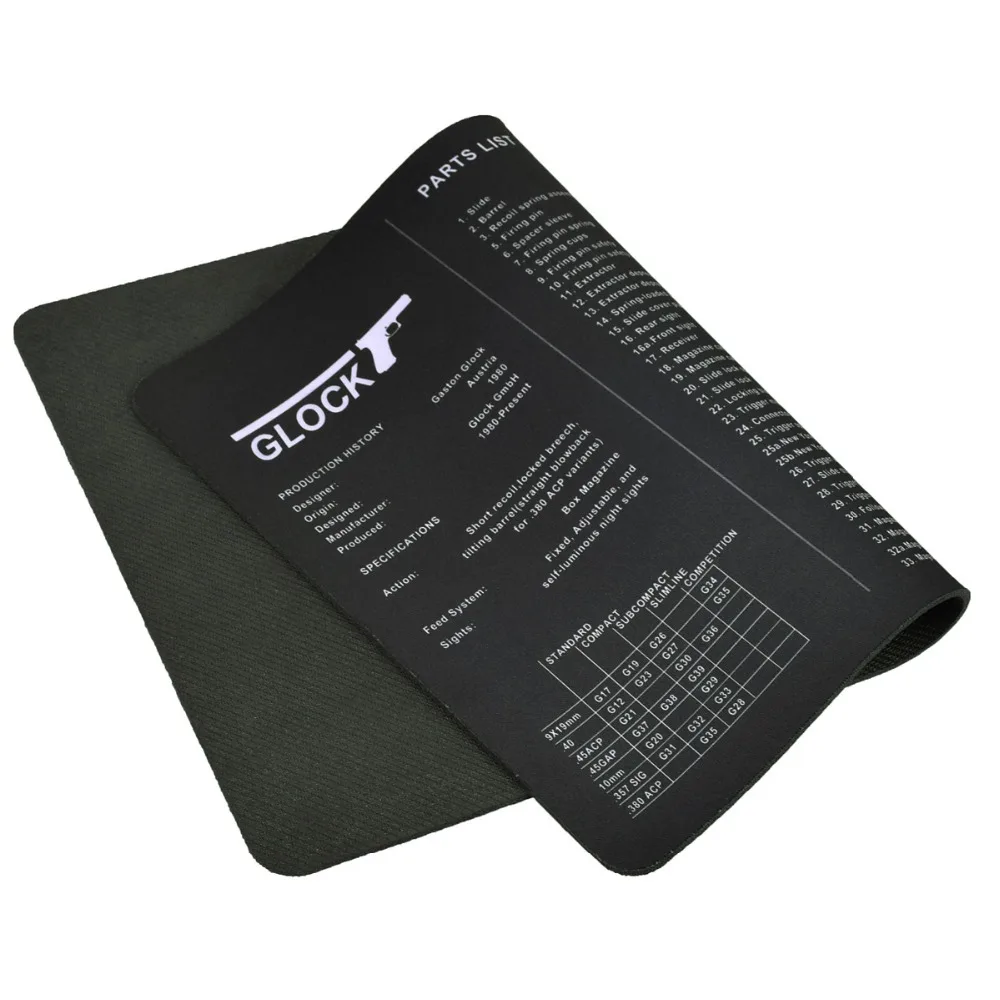 

Gun Cleaning Rubber Mat Pad Tactical Accessory Beretta PX4 Mouse Pad for Glock Colt 1911 P320 Mouse mat AR15 AK47