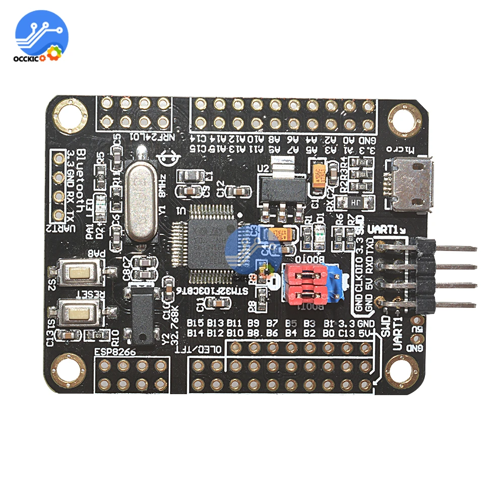 Макетная плата Mini STM32F103C8T6 ARM STM32 51 основная модуль Wi-Fi ESP8266 Интерфейс NRF24L01 с кабелем