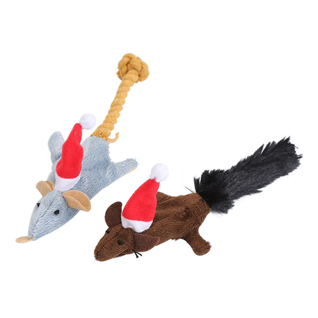 Transer 2 шт./упак. кошка игрушка имитация на Рождество Мышь Кот мягкая плюшевая