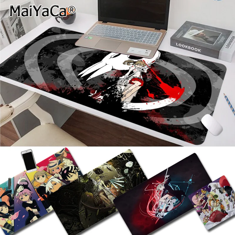 MaiYaCa soul eater girl pad Gamer Speed Mice Retail Small Rubber Mousepad Size for Keyboards Mat boyfriend Gift