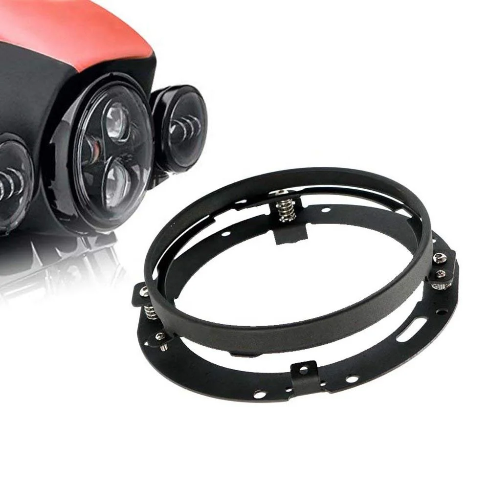 

7" Inch Black/Chrome Mounting Bracket Trim Ring for 7 Inch Round LED Headlight Headlamp Car Motorcycle Accessories