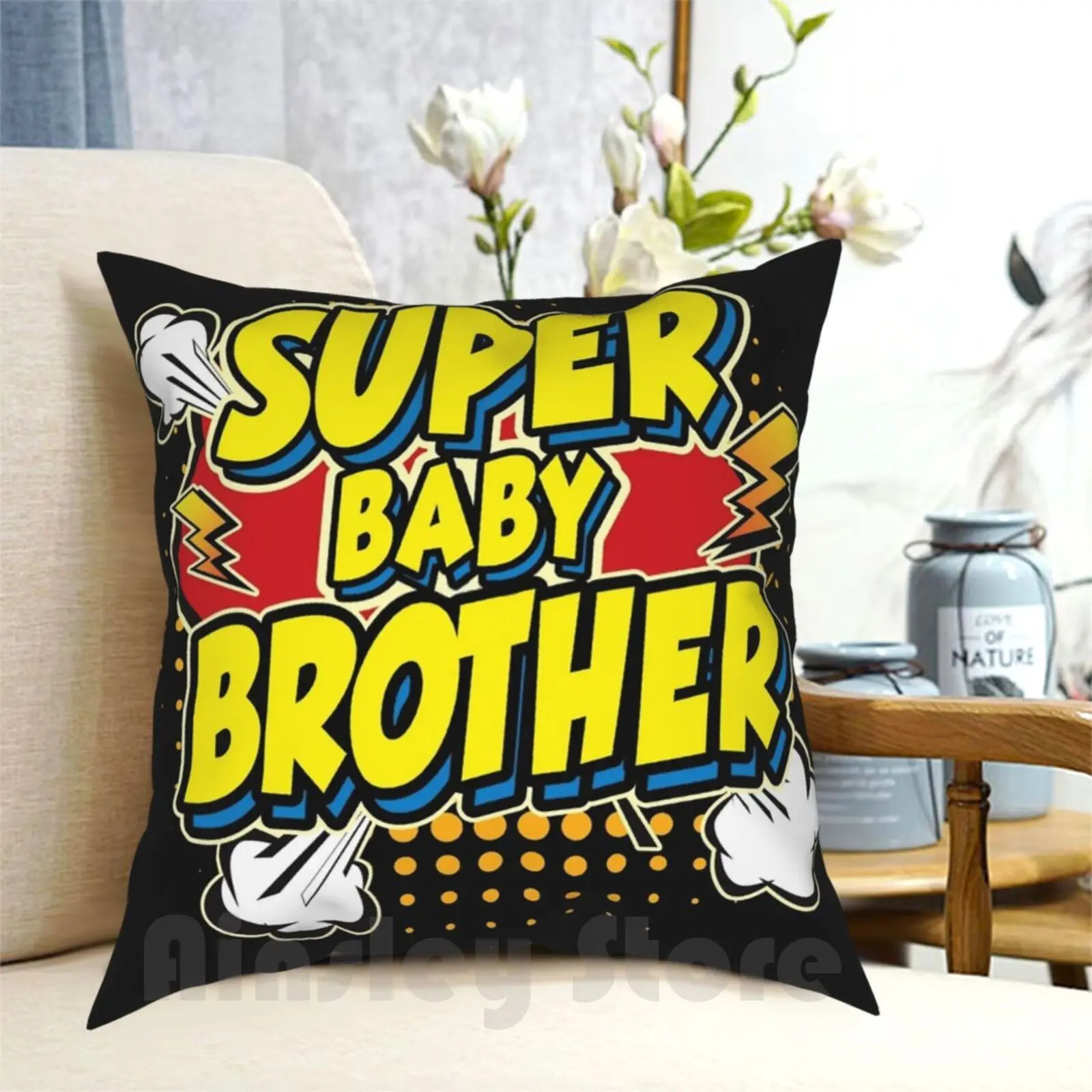 

Чехол-накладка с принтом Super Baby Brother 01, домашняя мягкая декоративная подушка, подарок на 50-й день рождения, лучший 60-й день рождения для женщин...