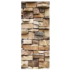 Винтажная наклейка на дверь из камня и кирпича в стиле ретро, Виниловая наклейка на дверь холодильника сделай сам, наклейка на холодильник, самоклеящийся Декор для комнаты