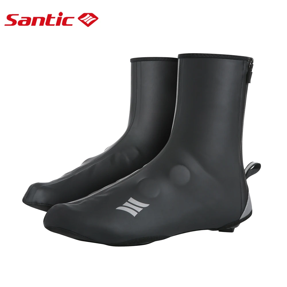 

Santic Winter Thermal Cycling Shoe Covers MTB Bike Waterproof Reflective Shoes Protector for Men and Women Bicycle Overshoes