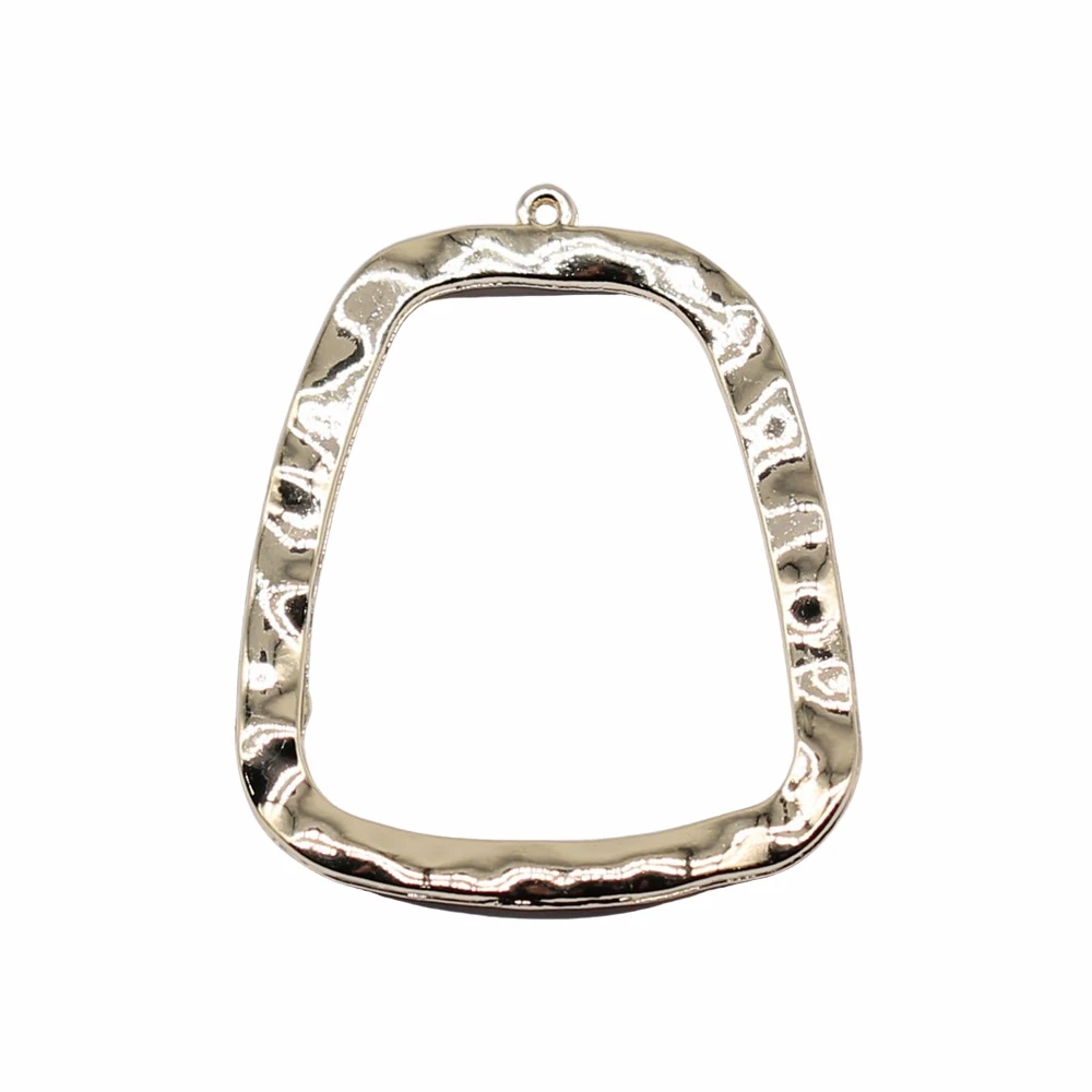 

10pcs 38x30mm KC Gold Plated Geometry Charm Pendant For Earring Making Earring Accessories