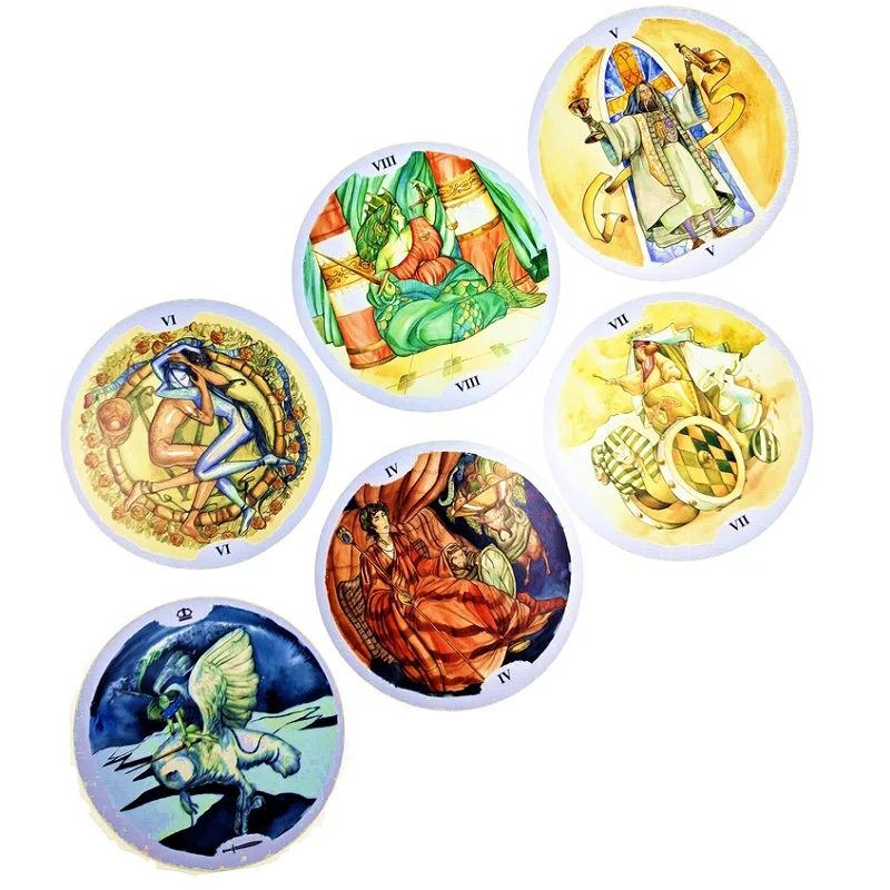 

Circle of Life Tarot Cards English Tarot Deck Guidebook Card Table Card Game Magical Fate Divination Card for personal use