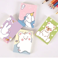 kawaii bear note hand account material cartoon note pad ins draft word book note paper stationery sticky notes planner stickers