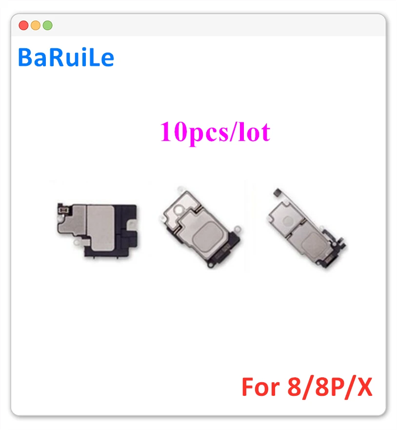 BaRuiLe 10 шт. гибкий кабель для громкоговорителя iPhone X 8 Plus P громкоговоритель звук