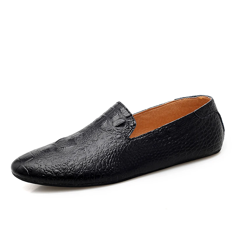 

Men Leather Loafers Slip on Breathable Fashion Party Shoes Business Leisure Man Shoes Comfortable Men's Boat Handmade Footwear