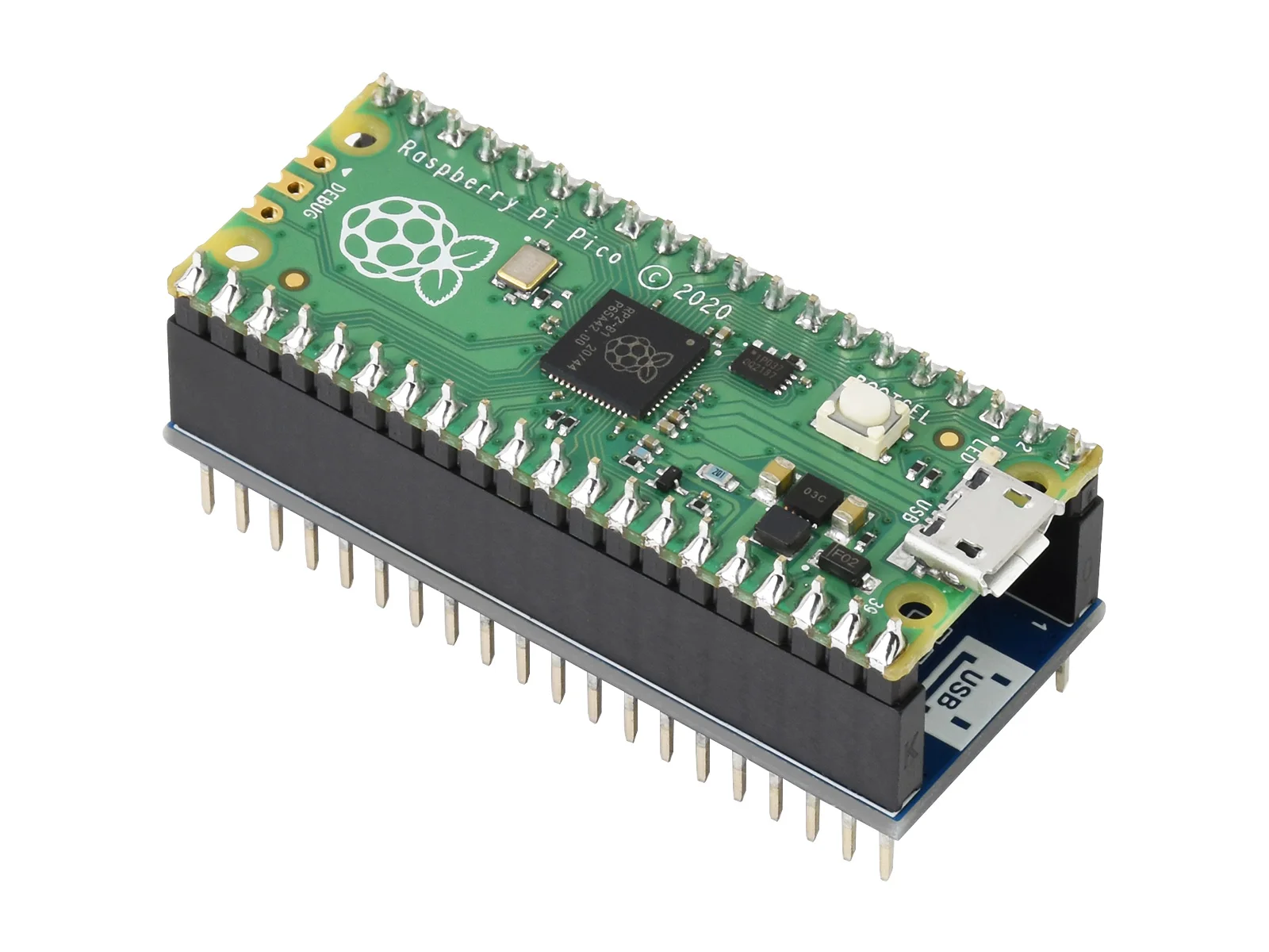 Плата расширения экологического датчика Pico для RPi шины I2C видимая