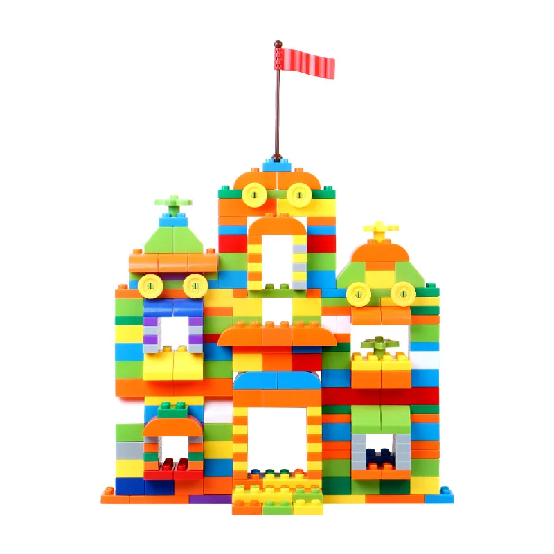 

Compatible ABS Stacking Blocks Building Bricks Children New Year Birthday Christmas Gift Toy Box Storage 166/270/398 Pieces