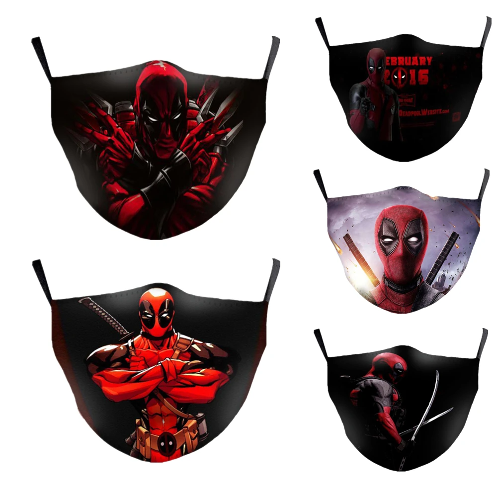 Кошмар перед Рождеством супергерой Дэдпул чехол для лица взрослых защита от пыли