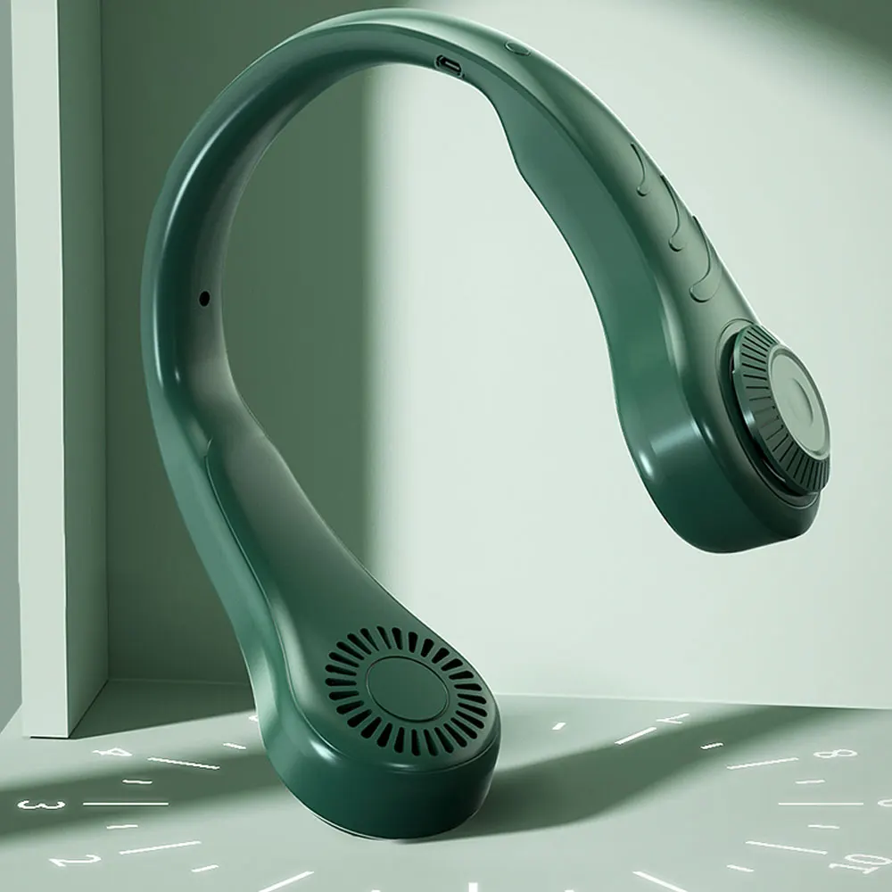 Ленивый подвесной шейный вентилятор бесшумный уличный спортивный маленький USB