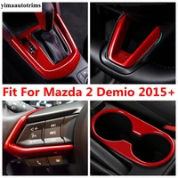 steering wheel strip water cup holder ac air gear panel decor cover trim red accessories interior for mazda 2 demio 2015 2021