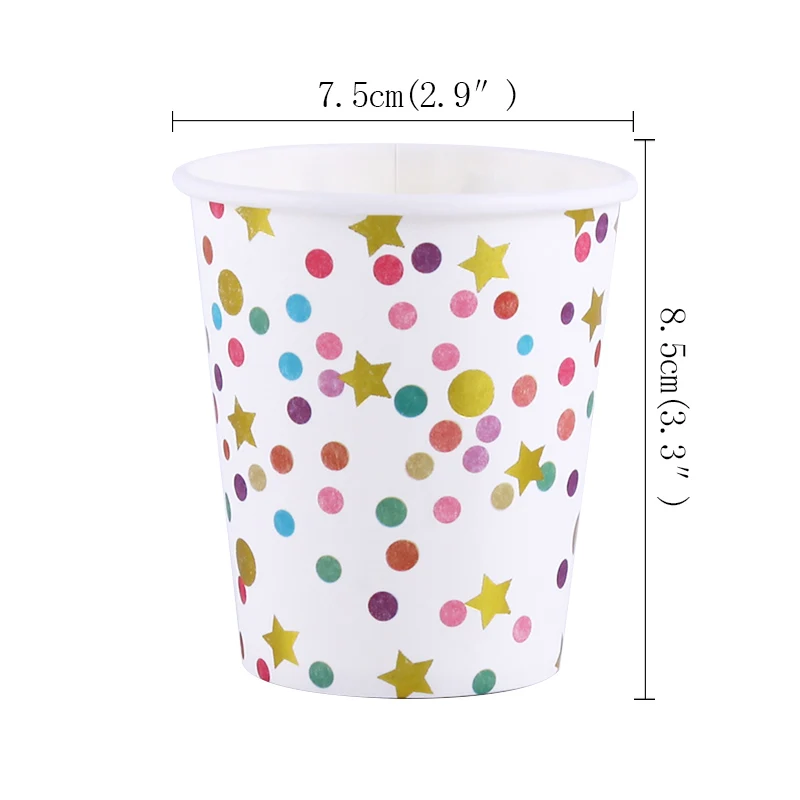 10pcs cup G 10pcs 350ml Black Gold Metal color style Singleism birthday party decorations adult kids supplies paper disposable tableware cup - Цвет: 10pcs cup G
