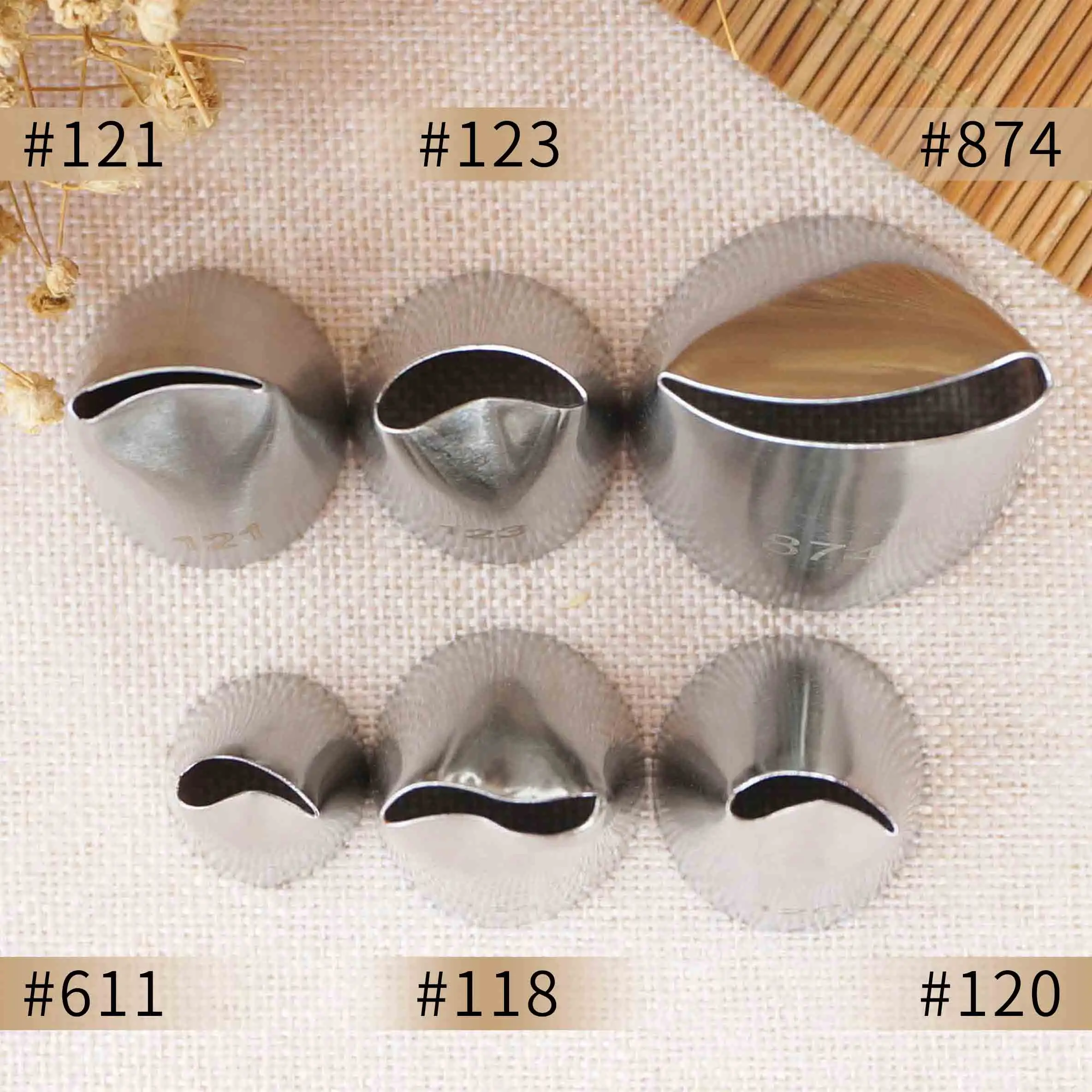 611#118#120#121#123#874 лепесток розы кондитерский мешок для крема сопла Кондитерские помадки глазурь советы выпечки инструменты украшения торта Формы для выпечки