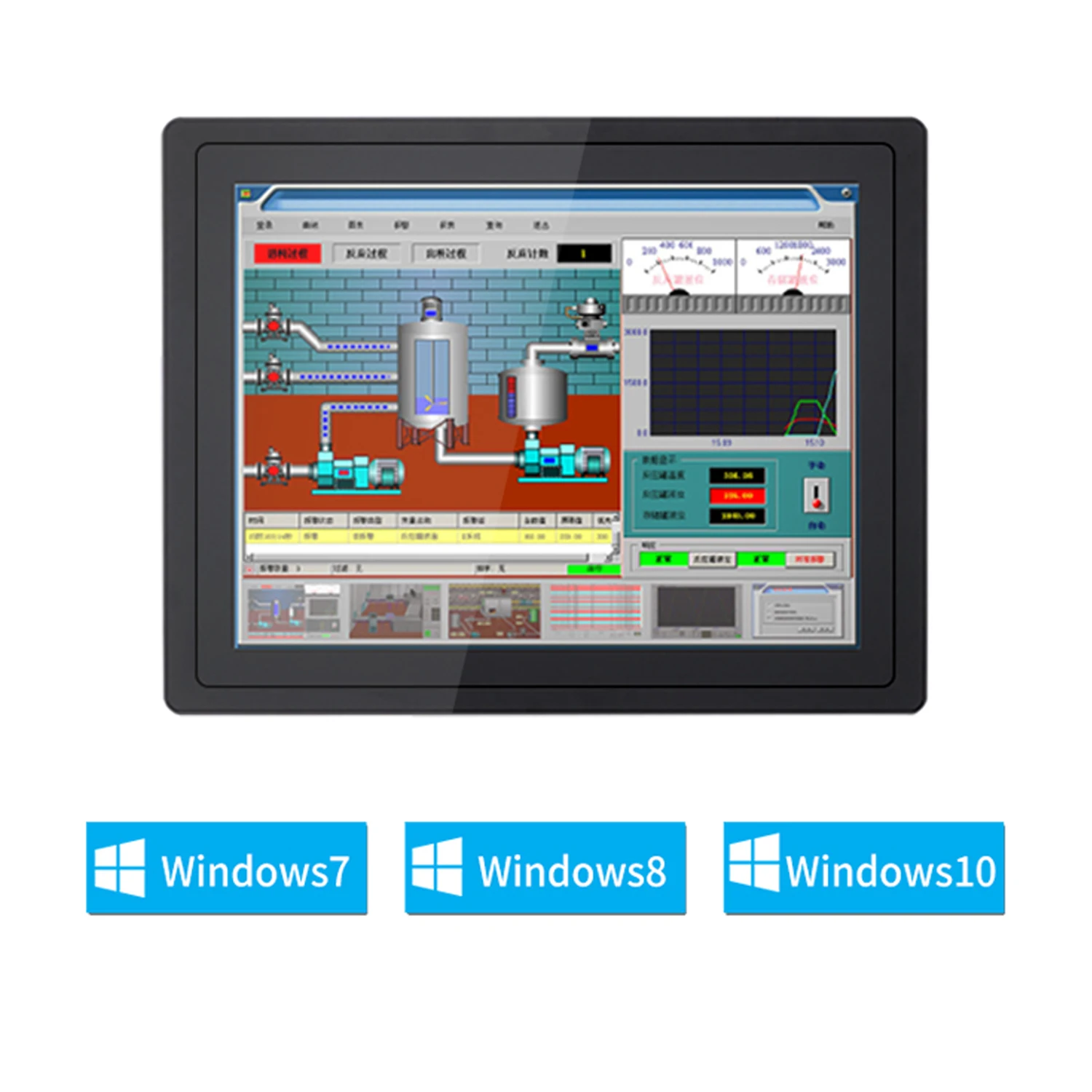 15.6 Embedded Industrial Mini Tablet PC Wall mount all-in-one Intel Core i5-7200U with capacitive touch for desktop computers