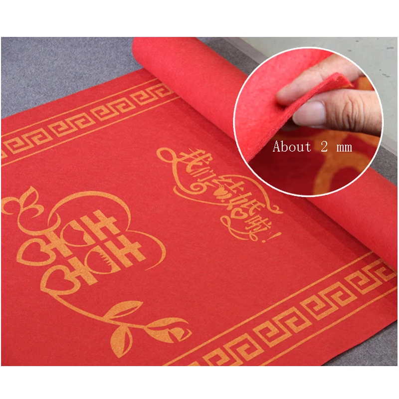 2019 Китайский классический горячего тиснения красной ковровой дорожки 2 мм