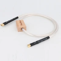 preffair hifi silver plated shield usb cable high quality type a to type b usb data cable for dac