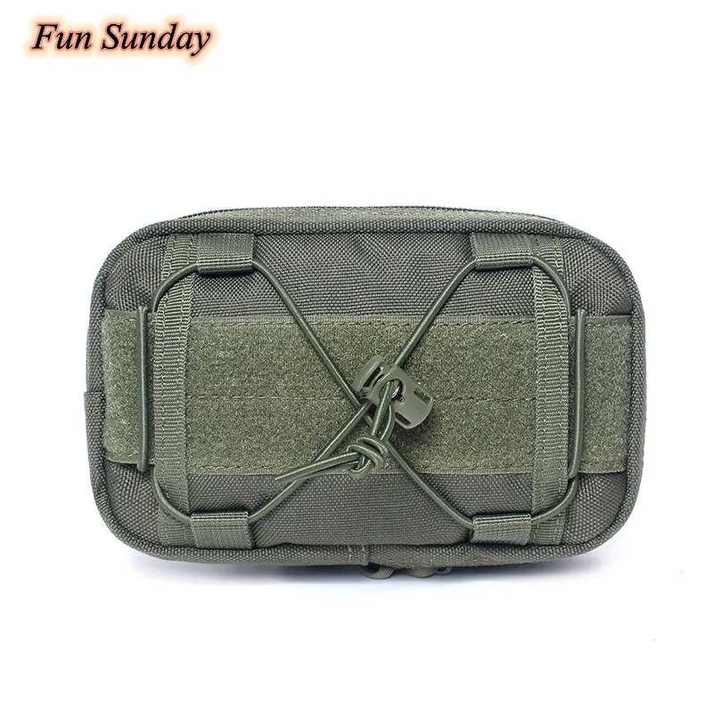 

Hunting Nylon Tactical Belt Small Pocket Military Waist Pack Running Pouch Travel