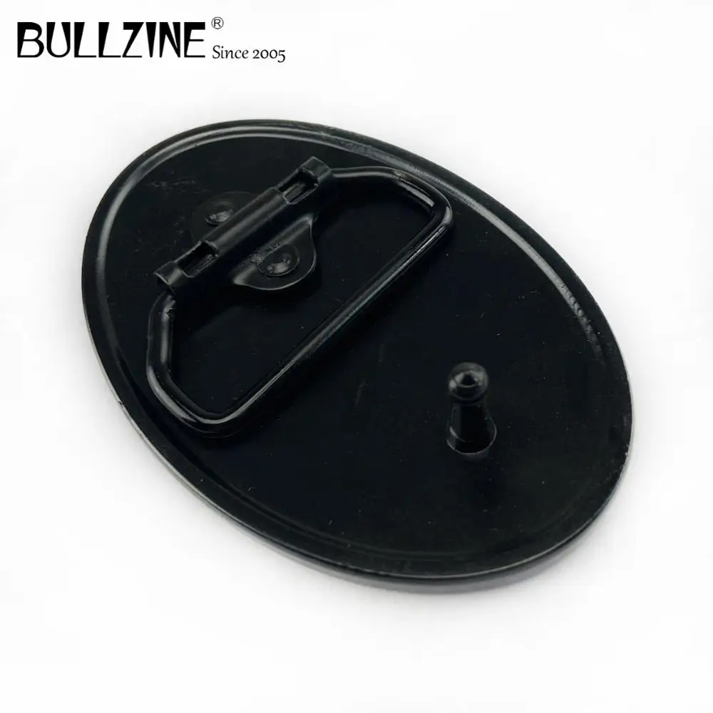 В Bullzine Вестерн Кельтский Узел пряжка на ремешке с черным покрытием отделка FP-03511