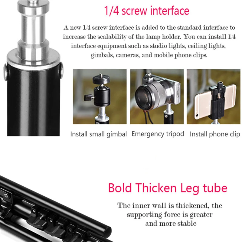 

Universal Foldable Tripod For Phone & Camera Flexible Selfie Tripod Stand For iPhone Canon Sony Nikon Video Holder For Phone 1/4