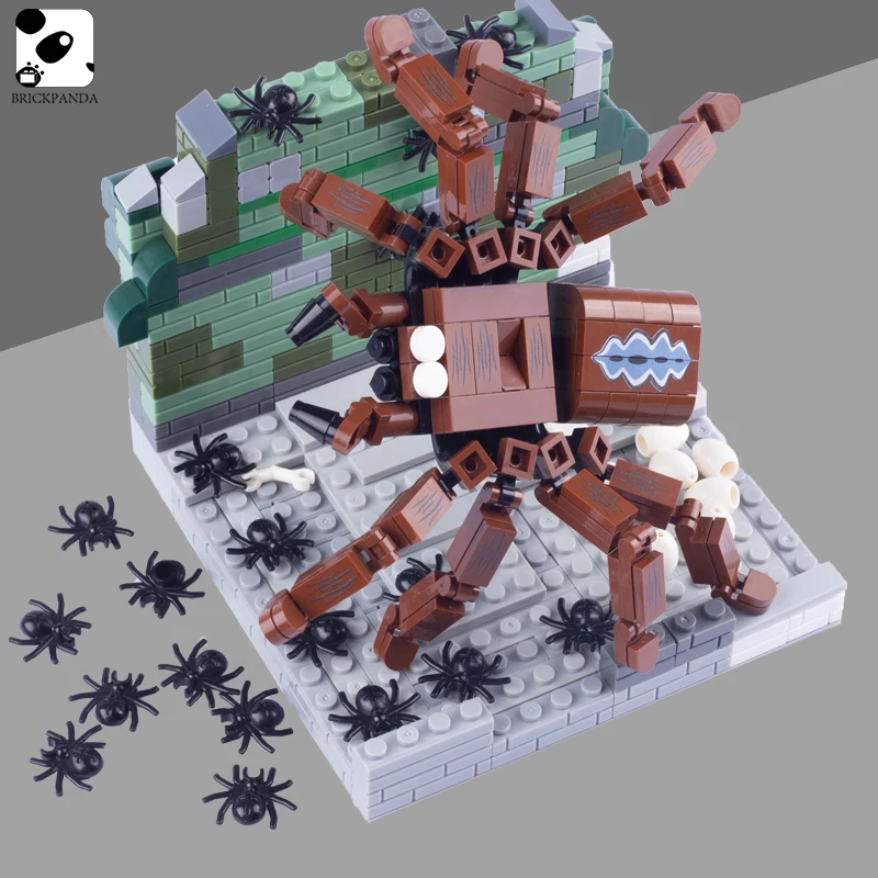 

MOC City Spider Building Blocks Animal Halloween Vampire Snake Skeleton Figures Accessories Children Mini Bricks Kid Puzzle Toys