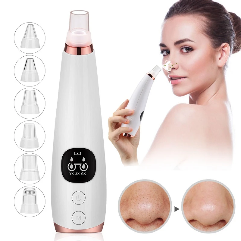 

Blackhead Remover Nose T Zone Pore Vacuum Acne Pimple Removal Vacuum Suction Tool Facial Diamond Dermabrasion Machine Face Clean