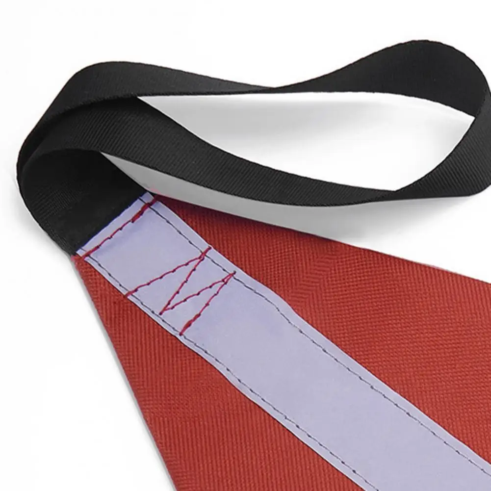 

Highly Visible Red Board Travel Safety Flag with Reflective Strip for Water Sports camping Safety signs