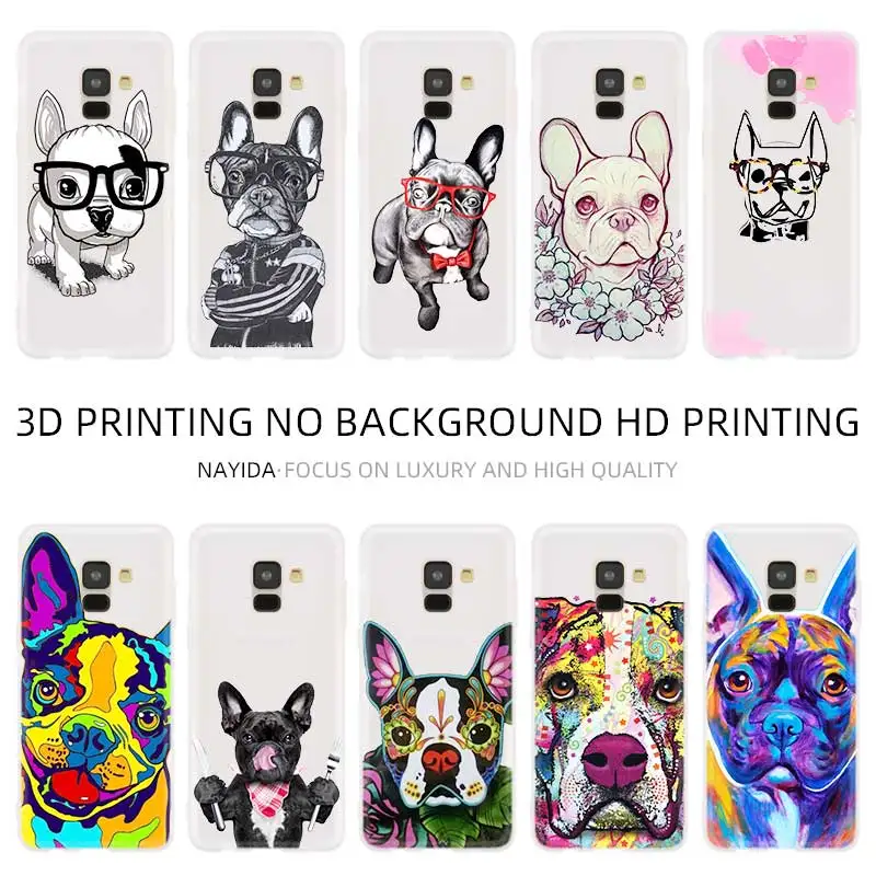 

Cover Phone case For Samsung Galaxy A10 A30 A40 A50 A60 A70 A80 A90 A6 A8 A9 A7 A5 Plus 2018 2017 2016 French Bulldog Dog