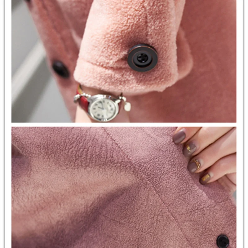 Женское шерстяное пальто из натурального меха овчины верхняя одежда для зимы 2020 |